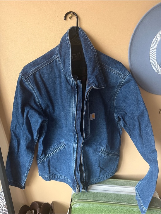 Carhartt Jackets & Blazers - Carhartt Indigo Denim Zip-Front Jacket